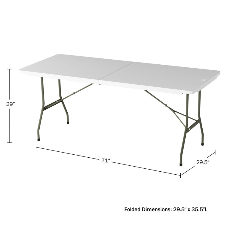 Folding table deals size